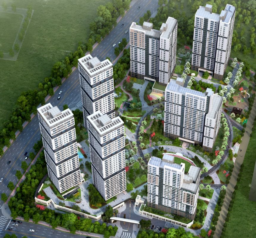과천 지식정보타운 S4BL 공동주택 전경 또는 모델